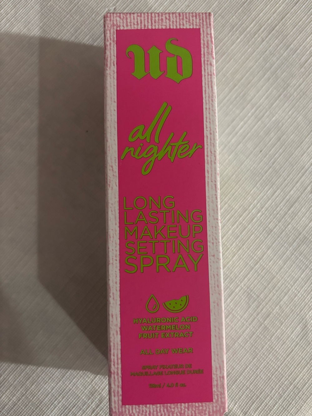 Urban Decay All Nighter Makeup Setting Spray —Watermelon Hyaluronic Acid